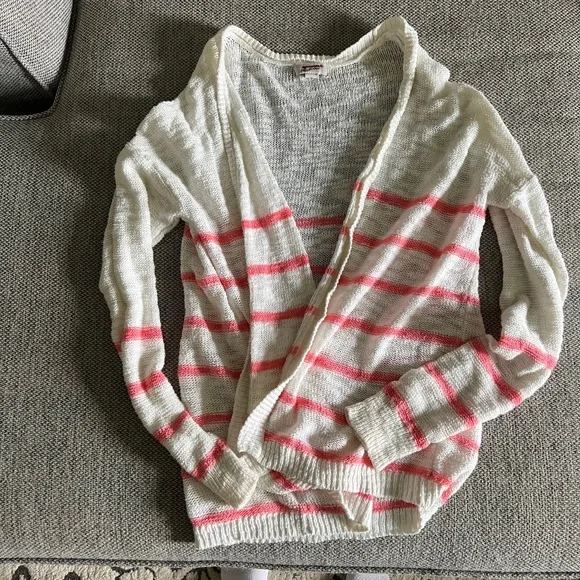 Arizona Jean Company Sweaters Arizona Striped Knit Cardigan